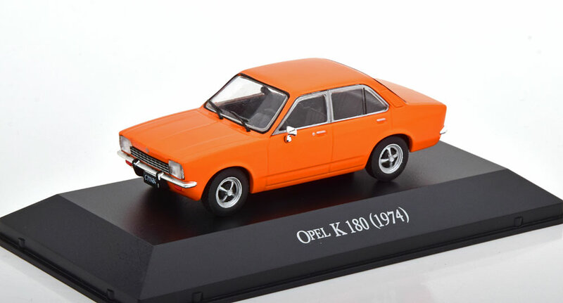 Atlas 1:43 Opel K 180 Kadett C4 Portes 1974 oranje, in blisterverpakking 