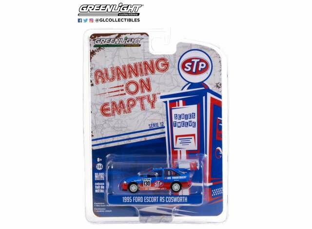 Greenlight 1:64 Ford Escort RS Cosworth STP 1995 Running On Empty Series 12 blauw rood