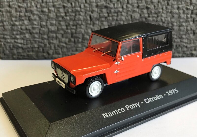 Atlas 1:43 Citroen Namco Pony 1975 rood zwart