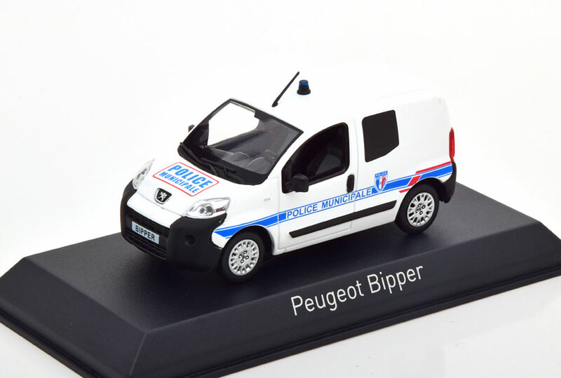 Norev 1:43 Peugeot Bipper Police Municipale 2009 wit