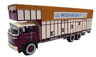 Atlas 1:43 Berliet GPRK10 Fruits et Primeurs Mighirian Fres Marselle Paris 1968 Bordeaux beige in blisterverpakking