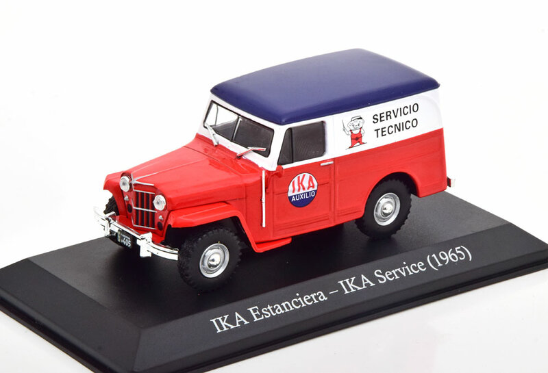 Atlas 1:43 Ika Estanciera &quot;Servicio Tecnico&quot; 1965 rood wit blauw