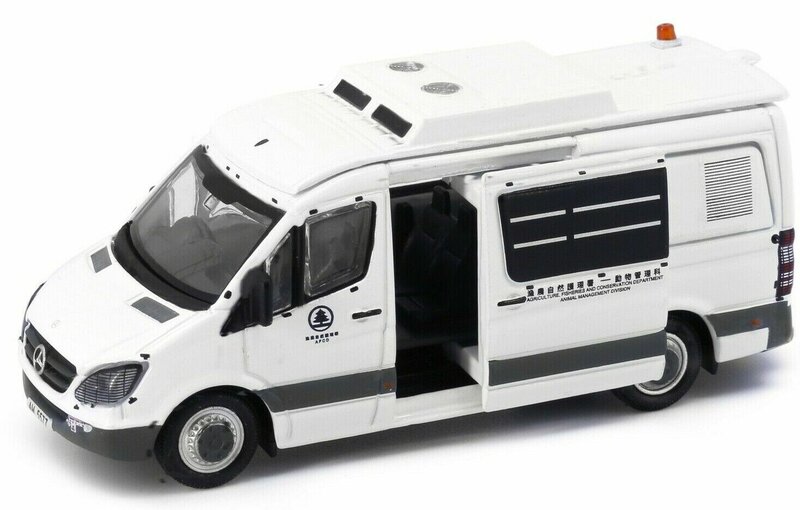 Tiny Toys 1:76 Mercedes Benz Sprinter ( AM2277) Hong Kong AFCD No31 wit