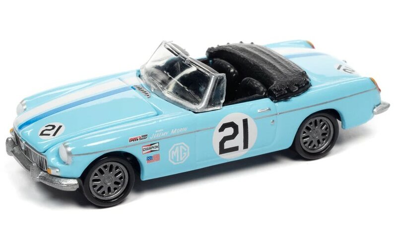 Johnny Lightning 1:64 MGB no 21 1963 Import Heat sky blue 