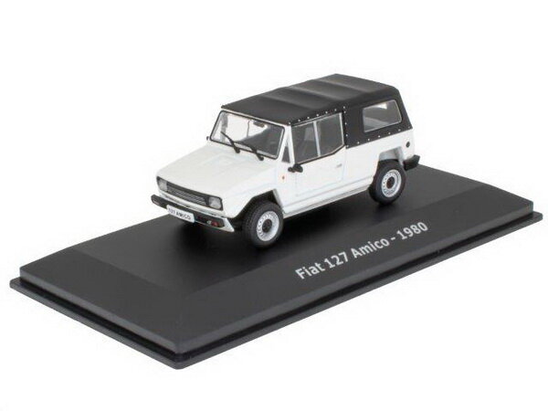 Atlas 1:43 Fiat 127 Amico 1980 Soft Top wit zwart