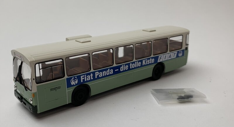 Brekina 1:87 Mercedes Benz O 305 Stadbus Fulda / Fiat Panda