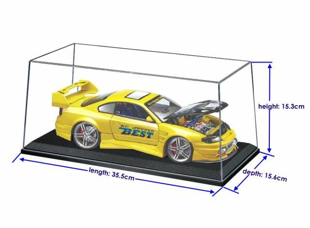 Triple9 1:18 Big Stackable Show case (car not included) Vitrine 35.0x15.3x15.6 (Base surface inside 33x13cm)