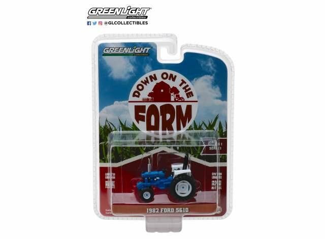 Greenlight 1:64 Ford 5610 Tractor1982  with Enclosed Cab blauw wit 