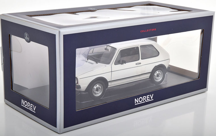 Norev 1:18 Volkswagen Golf 1 GTi 1977 wit, pre-production. Levering november