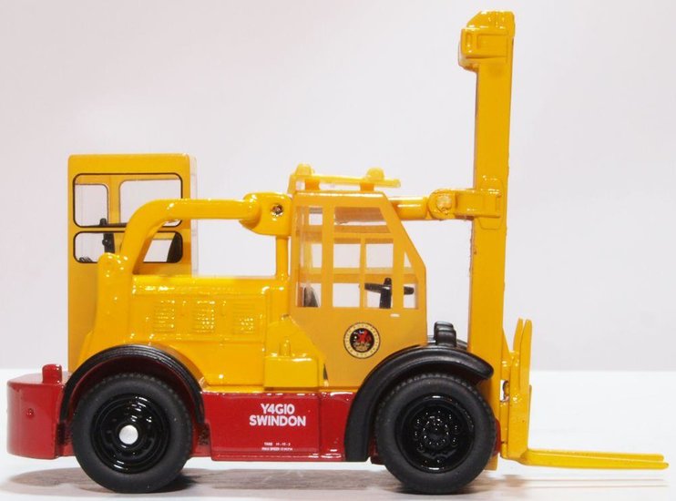 Oxford 1:76 Shelvoke &amp; DREWRY FORK FREIGHTLIFTER BRS, heftruck in vitrine 