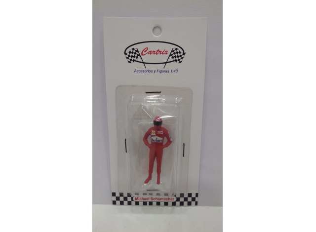 Cartrix 1:43 Michael Schumacher Ferrari 2001 rood Figuur. Resin series