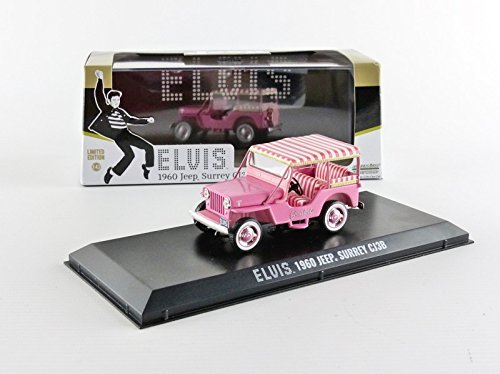 Greenlight 1:43 Jeep Surrey CJ3B 1960 Elvis Presley pink