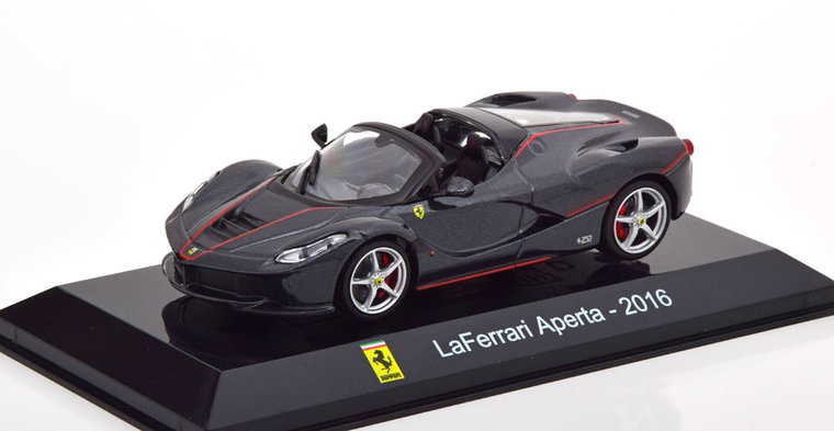 Atlas 1:43 Ferrari LaFerrari Aperta 2016 zwart