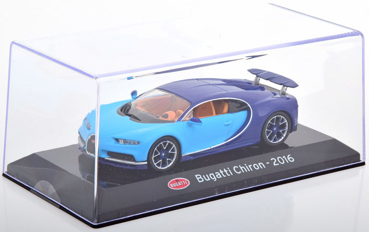 Atlas 1:43 Bugatti Chiron 2016 blauw lichtblauw 