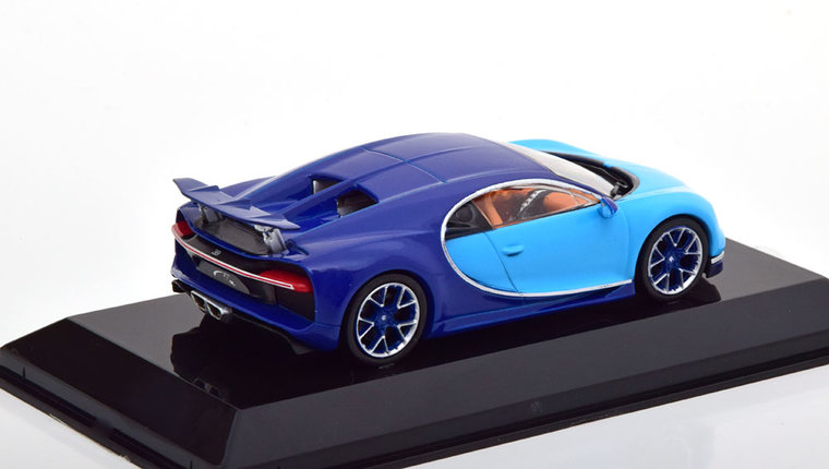 Atlas 1:43 Bugatti Chiron 2016 blauw lichtblauw 