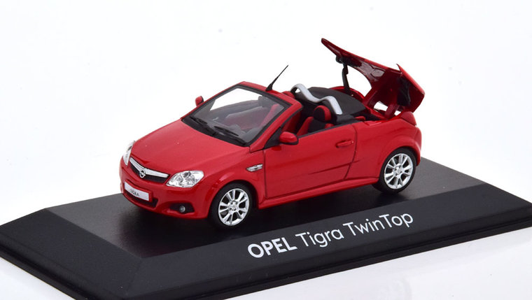 Minichamps 1:43 Opel Tigra Twin Top 2004 rood in dealer verpakking