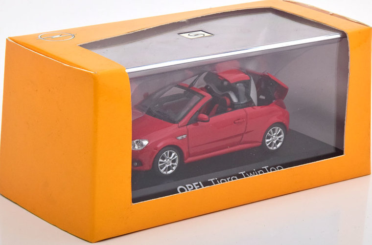 Minichamps 1:43 Opel Tigra Twin Top 2004 rood in dealer verpakking