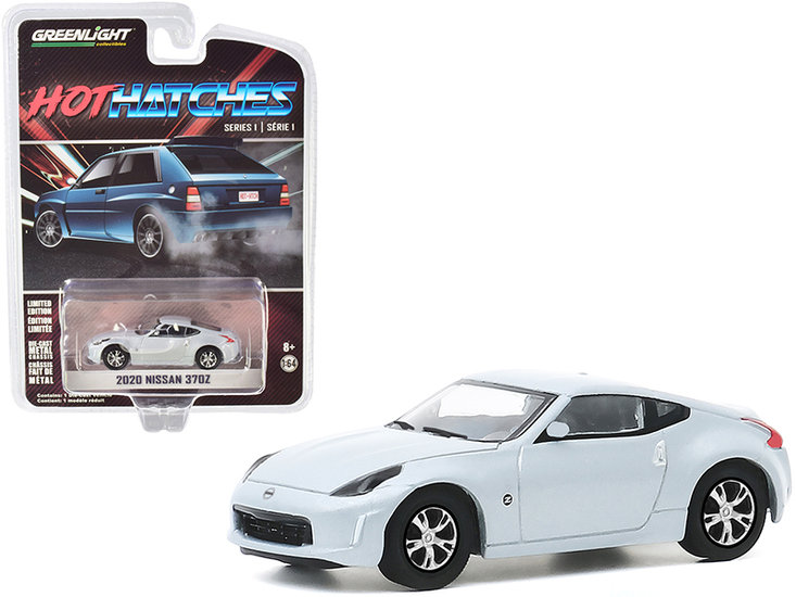 Greenlight 1:64 Nissan 370Z zilver metallic 2020 &quot;Hot Hatches serie 1&quot;