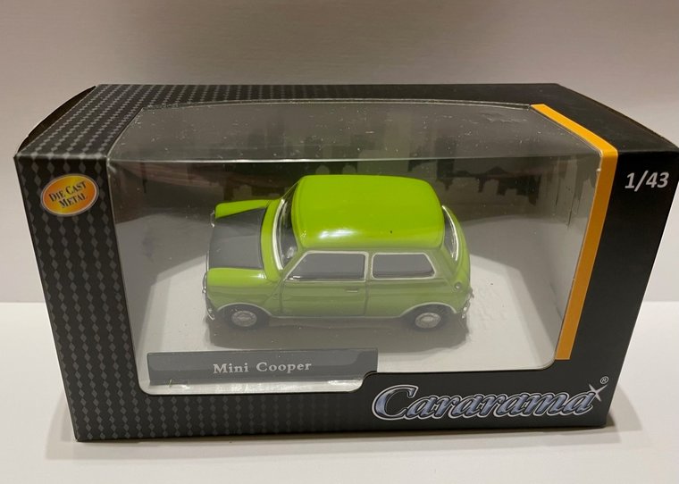 Cararama 1:43 Mini Cooper Mr Bean Tv Series groen zwart