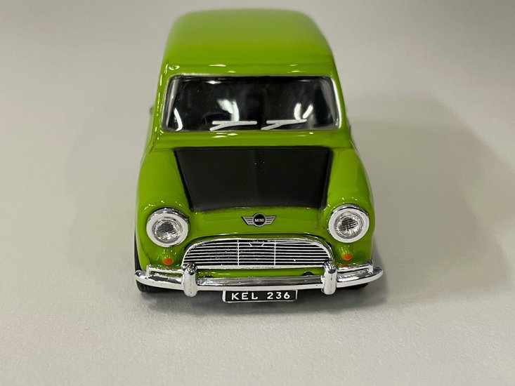 Cararama 1:43 Mini Cooper Mr Bean Tv Series groen zwart