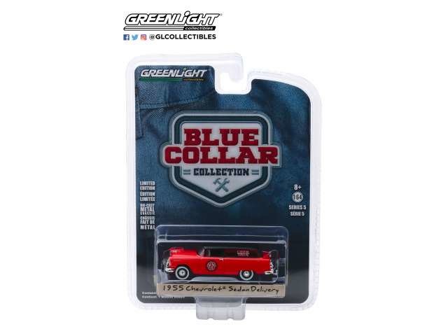 Greenlight 1:64 Chevrolet Sedan Delivery 1955 Marvel Mystery Oil Blue Collar collection series 5