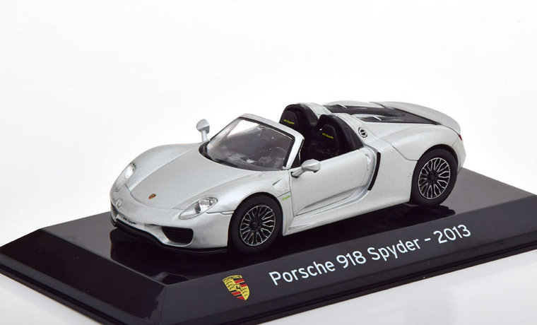 Atlas 1:43 Porsche 918 Spyder zilver Supercars Collection