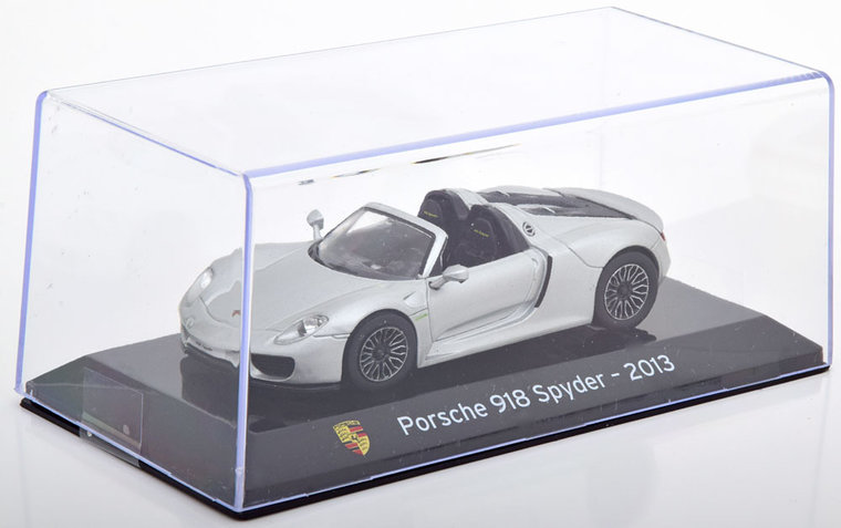 Atlas 1:43 Porsche 918 Spyder zilver Supercars Collection