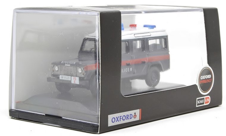 Oxford 1:76 Land Rover Defender LWB Station Wagon Hong Kong Politie