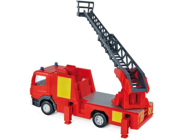 Norev 1:43 Mercedes Benz Atego  ladewagen Plastigam brandweer rood