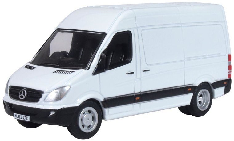 Oxford 1:76 Mercedes Benz Sprinter wit