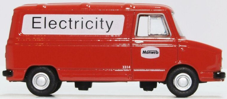 Oxford 1:76 Leyland SHERPA VAN MANWEB ELECTRICITY