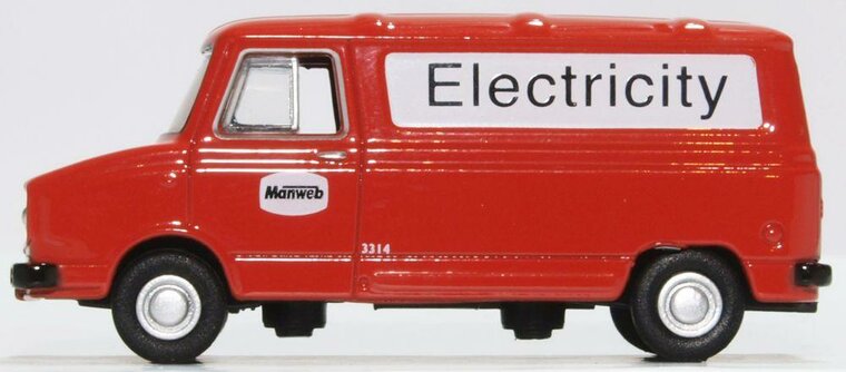 Oxford 1:76 Leyland SHERPA VAN MANWEB ELECTRICITY