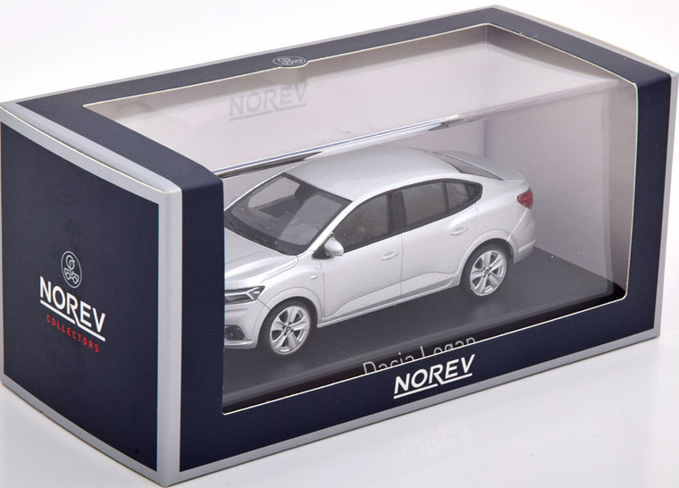 Norev 1:43 Dacia Logan 2021 zilver metallic