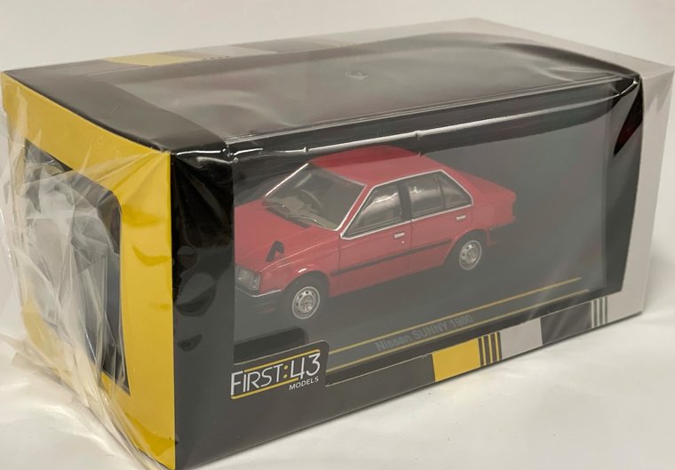 First43 1:43 Nissan Sunny 1980 rood