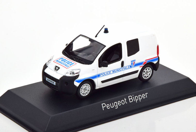 Norev 1:43 Peugeot Bipper Police Municipale 2009 wit