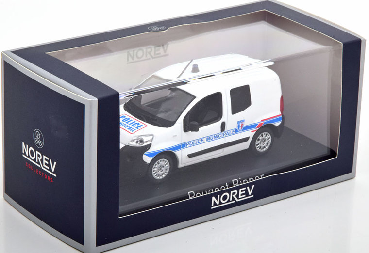 Norev 1:43 Peugeot Bipper Police Municipale 2009 wit