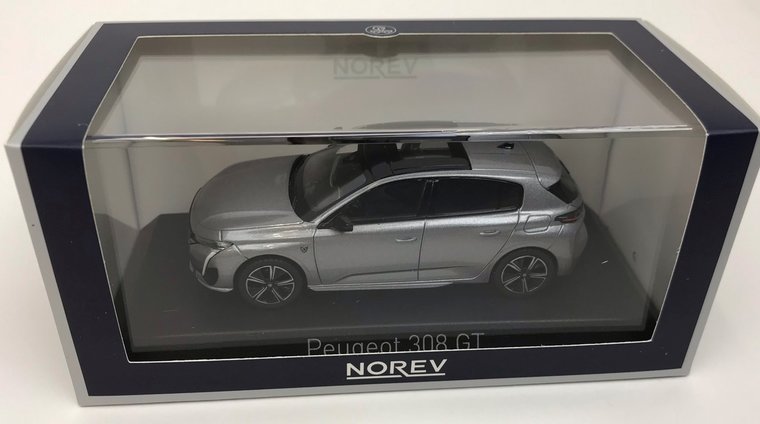 Norev 1:43 Peugeot 308 GT 2021 - Artense Grey