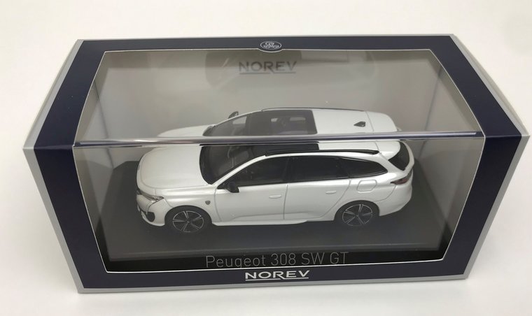 Norev 1:43 Peugeot 308 SW GT 2021 - Pearl White