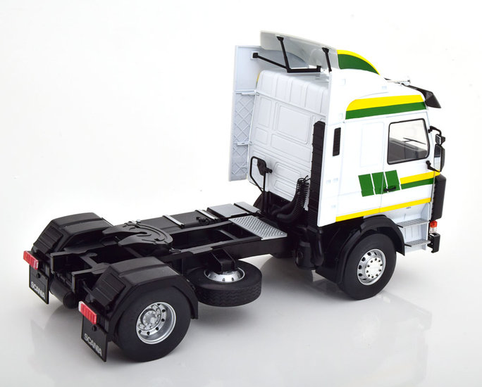 MCG 1:18 Scania 143 Topline Schenker 1987 wit groen geel