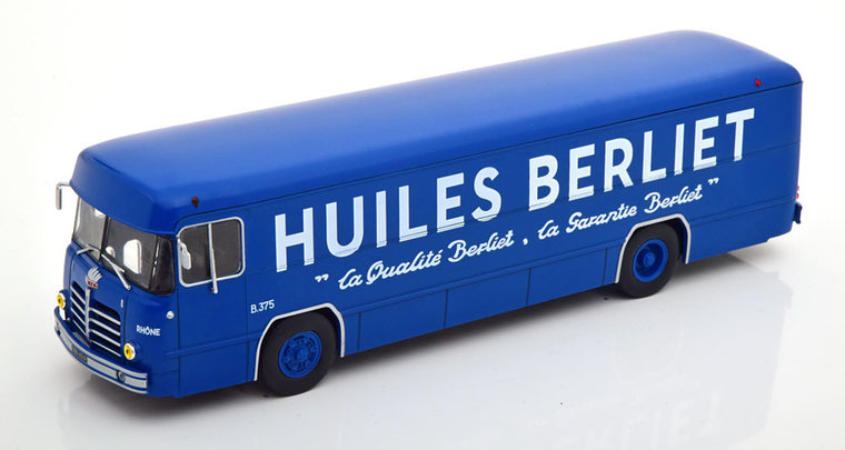 Atlas 1:43 Berliet PLK 8 Transporter Huiles Berliet 1955 blauw in blisterverpakking