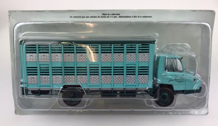 Atlas 1:43 Berliet Stradaie 10 Vieh- Transport 1966 turkoois in blisterverpakking