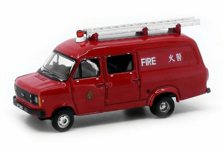 Tiny Toys 1:76 Ford Transit MK2, Hong Kong FSD  Light Rescue Unit rood no 15