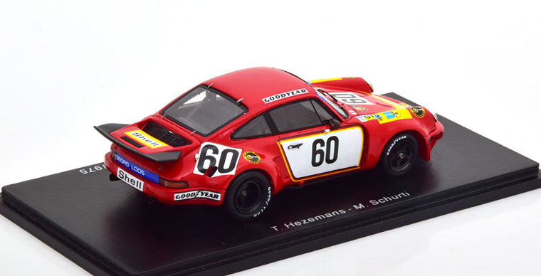 Spark 1:43 Porsche 911 Carrera RSR 3.0 no 60 Hezemans Schurti 1975 24 Le Mans