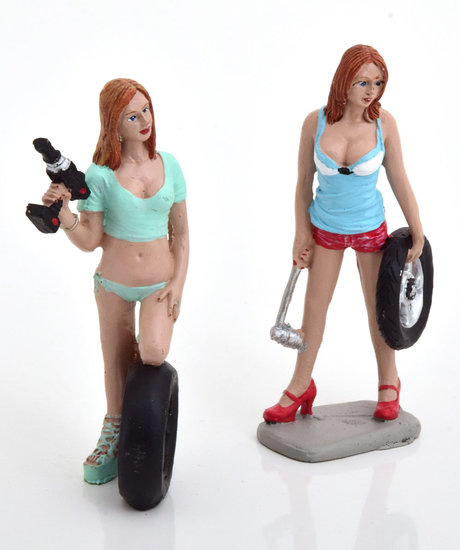 Motorhead 1:18 Figuren set Michele and Meg Tyred Brigade