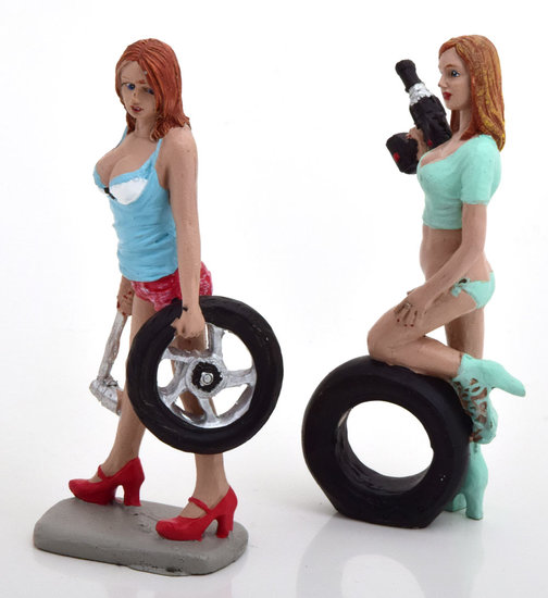 Motorhead 1:18 Figuren set Michele and Meg Tyred Brigade