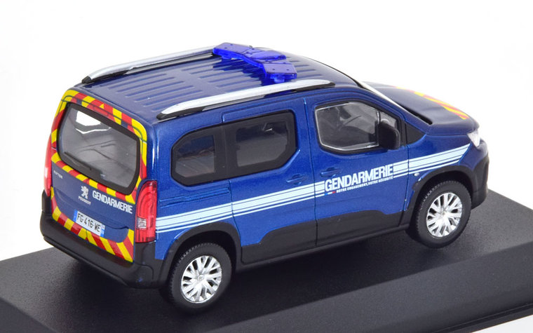 Norev 1:43 Peugeot Rifter Gendamerie Outremer 2019 blauw