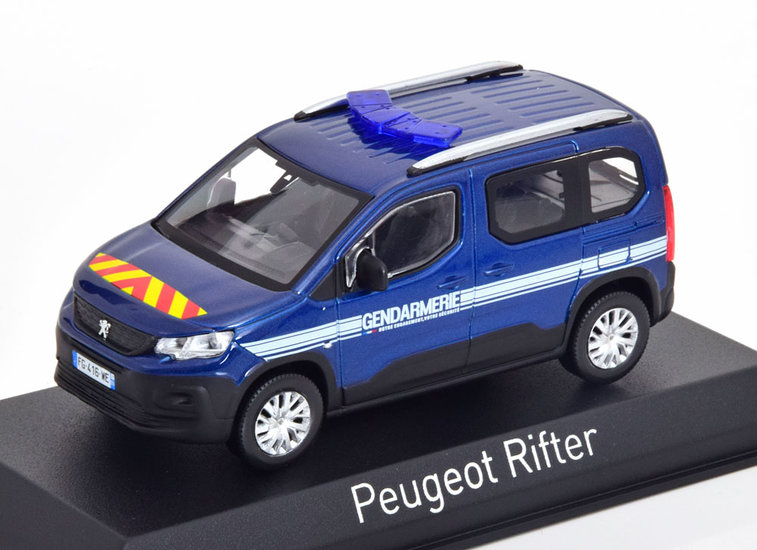 Norev 1:43 Peugeot Rifter Gendamerie Outremer 2019 blauw