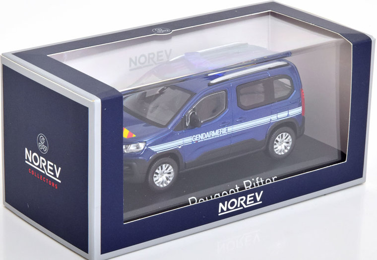 Norev 1:43 Peugeot Rifter Gendamerie Outremer 2019 blauw