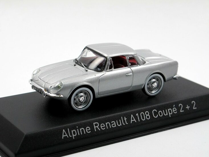 Norev 1:43 Renault Alpine A108 Coup&eacute; 2 + 2 1961 zilver