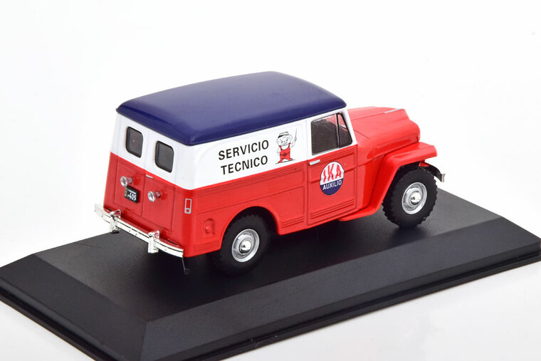 Atlas 1:43 Ika Estanciera &quot;Servicio Tecnico&quot; 1965 rood wit blauw